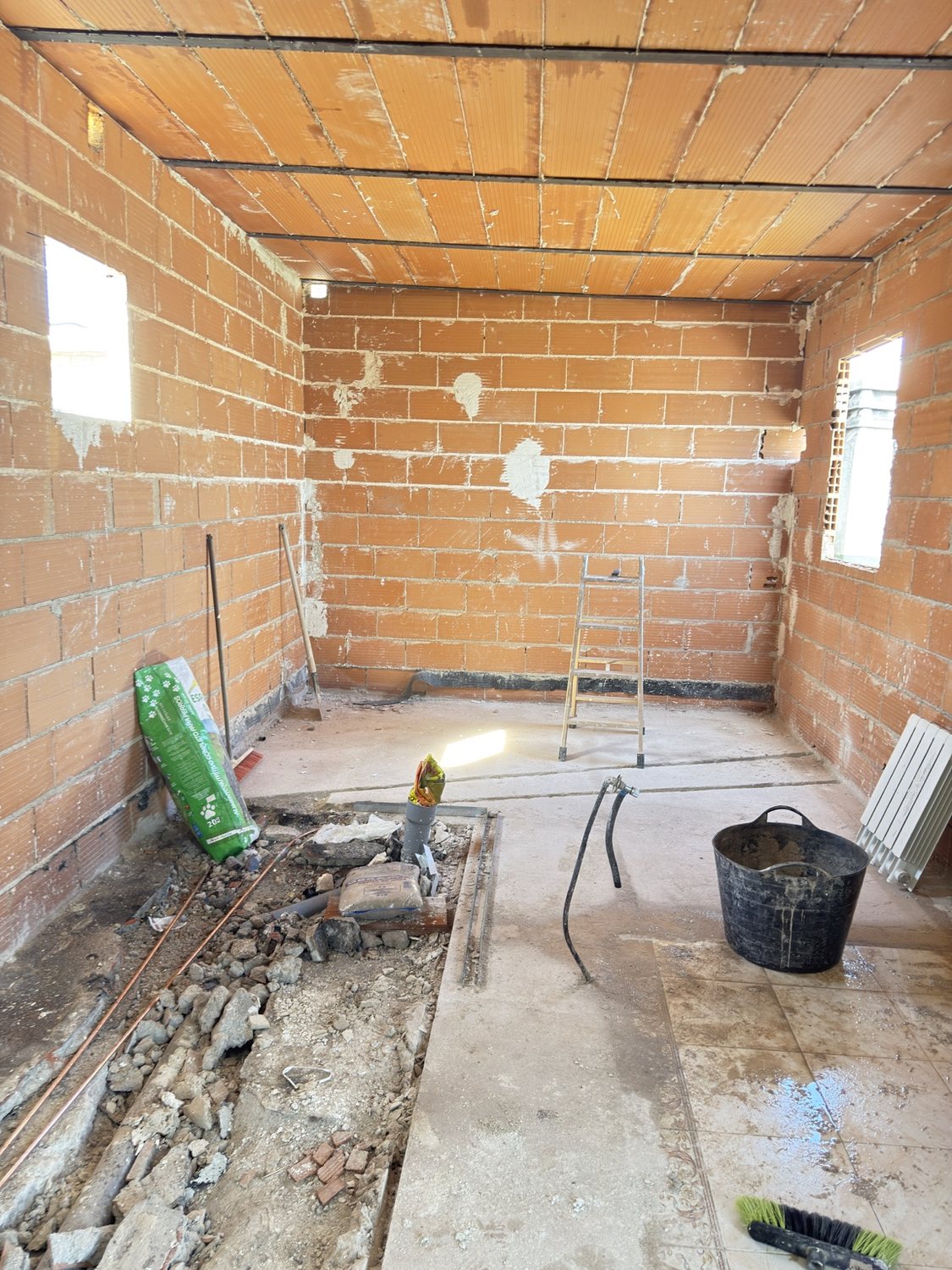 Inicio de la transformación de una terraza